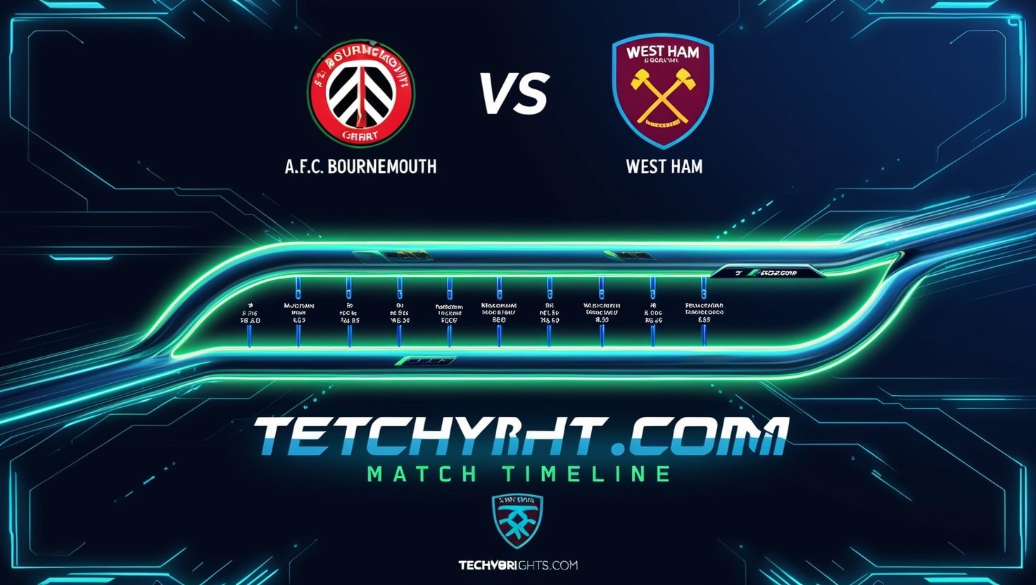 A.F.C. Bournemouth vs West Ham Timeline